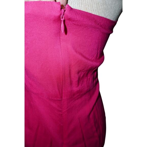 House of Harlow 1960 Pink One Shoulder Wide Leg Jumpsuit – Size Small - Picture 7 of 8